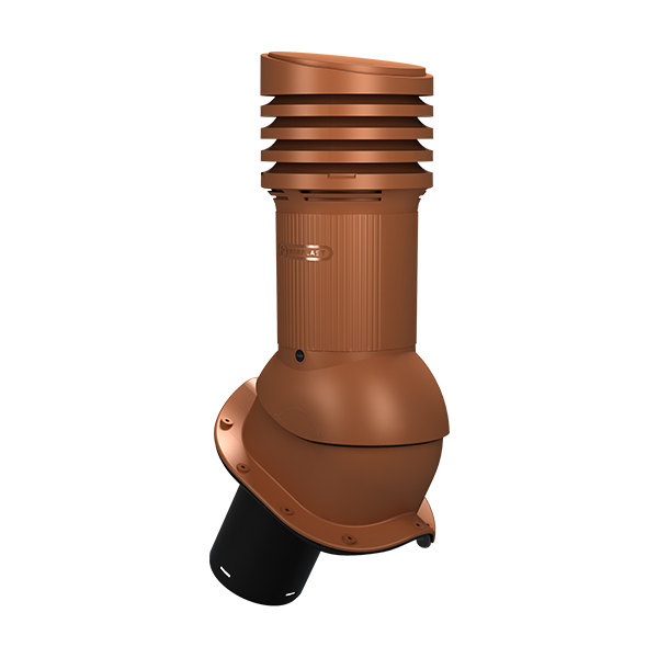 PERFEKTA EVO ventilācijas izvads NEIZOLĒTS 125d - Ķieģeļsarkans